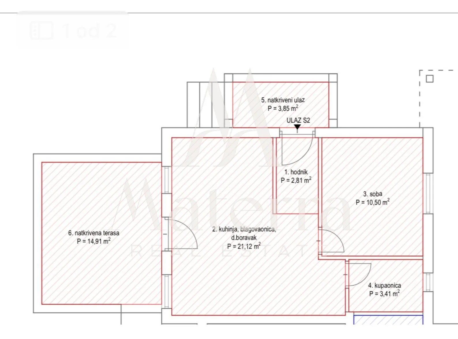 murter, 1-soban stan, terasa + vrt 40m2, parking - slika 12