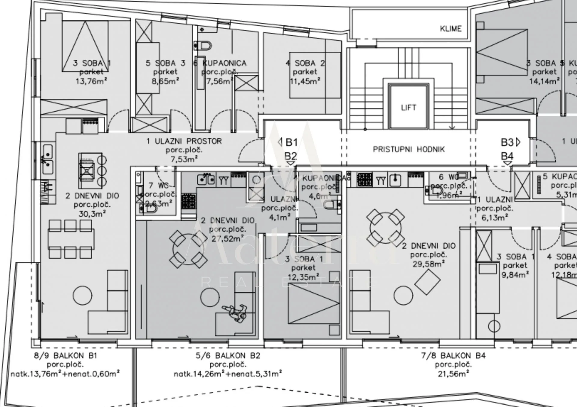 primošten/ moderna novogradnja s pogledom (97,56m2 - b1) - slika 18