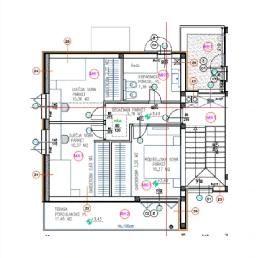 vodice - vila 3, novogradnja p = 159.125 m² - slika 6