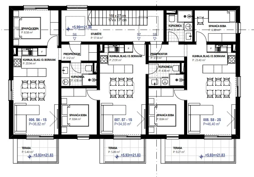 rogoznica- novogradnja, stanovi od 36,79 m2 - 75,94m2, 210 m od mora - slika 10