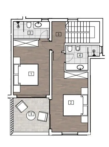 primošten - kuća u nizu s2, p =144.87 m² - slika 9