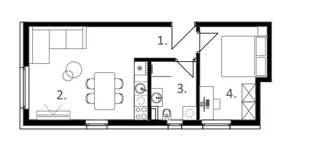 vodice - 1-sobni apartman, novogradnja, sj1 - slika 9