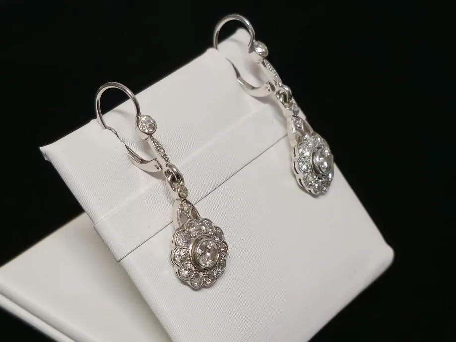 zlatne naušnice s dijamantima 1,40ct / r1, rate ! - slika 2