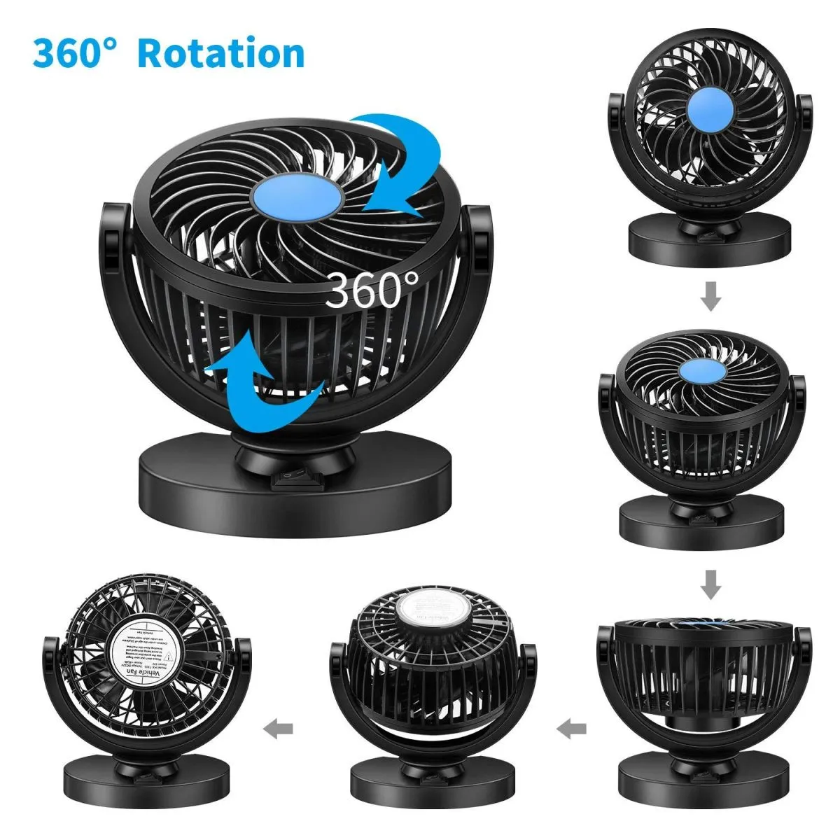 rotirajući ventilator na upaljač 12v - akcija - slika 7