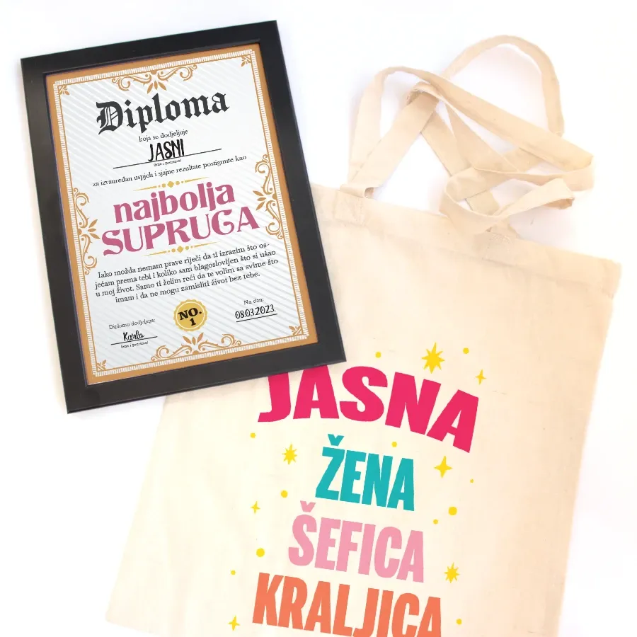 Personalizirana diploma i vrećica - Osijek