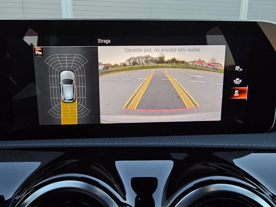 mercedes a 180d amg, autom, led, virtual, koža, kamera, alu 18, reg. - slika 13