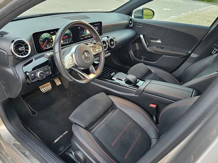 mercedes a 180d amg, autom, led, virtual, koža, kamera, alu 18, reg. - slika 17