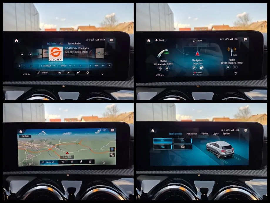 mercedes a 180d business, autom, led, virtual, koža, kamera, alu, reg. - slika 17