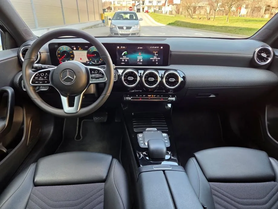 mercedes a 180d business, autom, led, virtual, koža, kamera, alu, reg. - slika 11