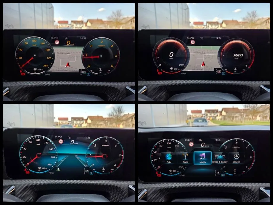mercedes a 180d business, autom, led, virtual, koža, kamera, alu, reg. - slika 14