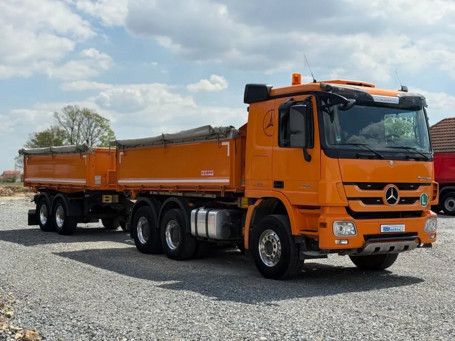 Mercedes benz Actros 2644 kiper + kiper prikolica, 2014 god.
