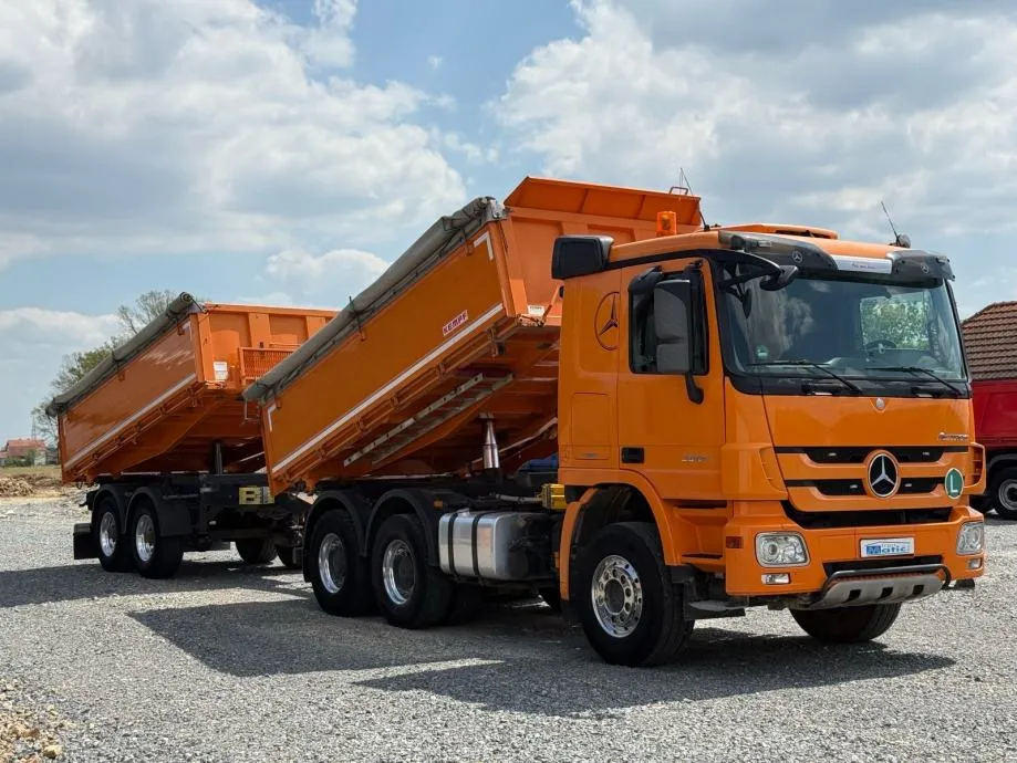mercedes benz actros 2644 kiper + kiper prikolica, 2014 god. - slika 8