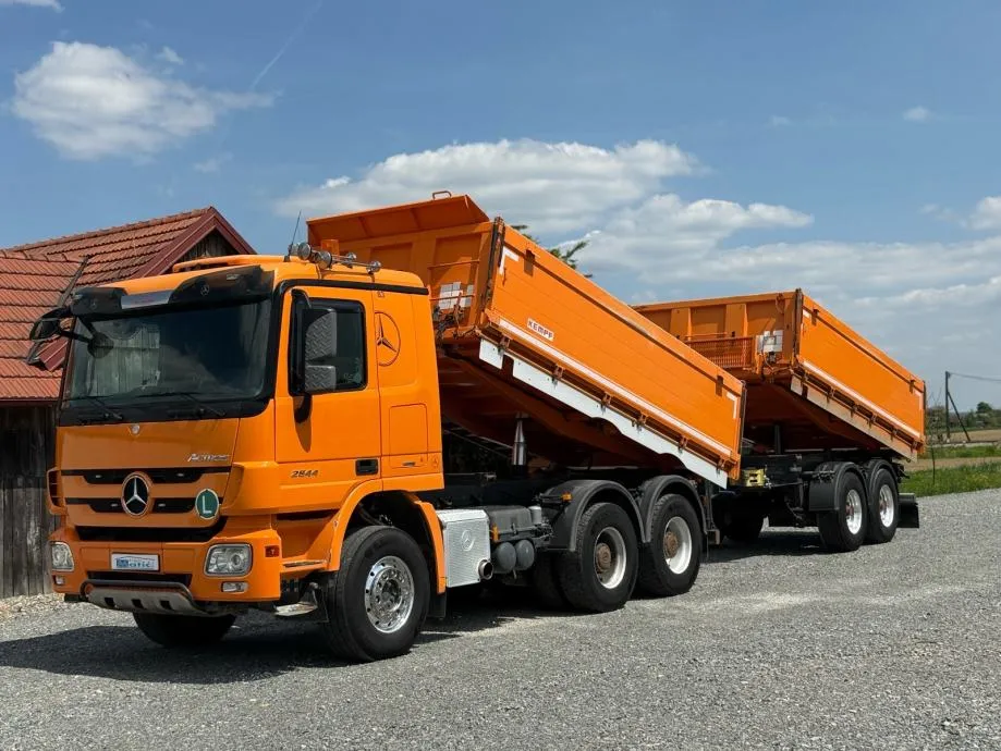 mercedes benz actros 2644 kiper + kiper prikolica, 2014 god. - slika 9