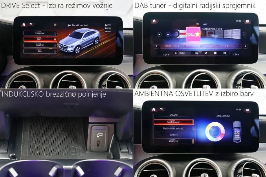 mercedes-benz glc coupe 220d 4-matic 9g-tronic amg line cockpit - slika 15