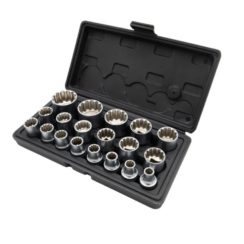 set dvanaestero kutnih nasadnih ključeva, 1/2", kratke - slika 1