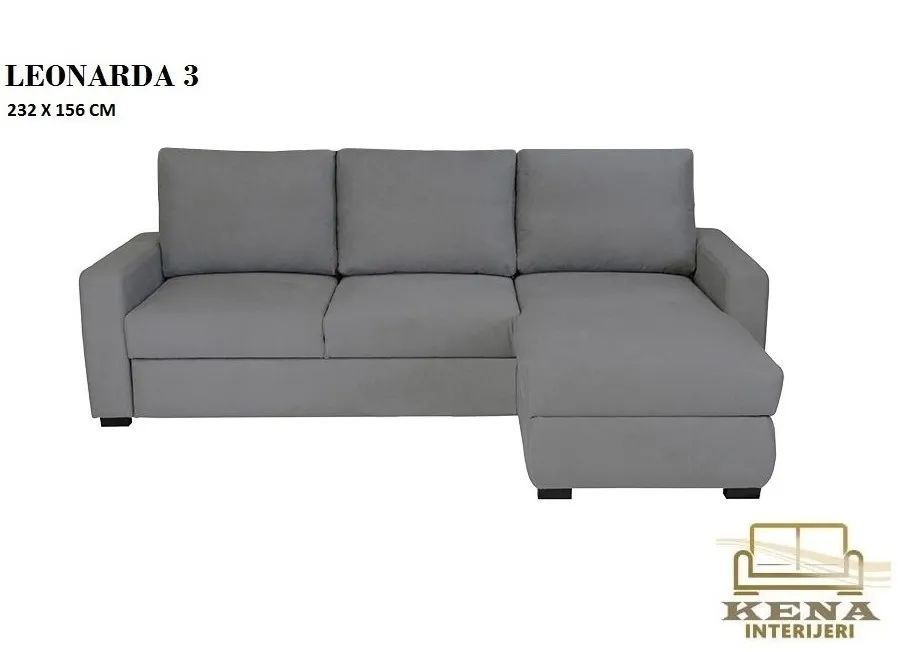 Kutna garnitura Leonarda III B 232×156 cm - Zagreb