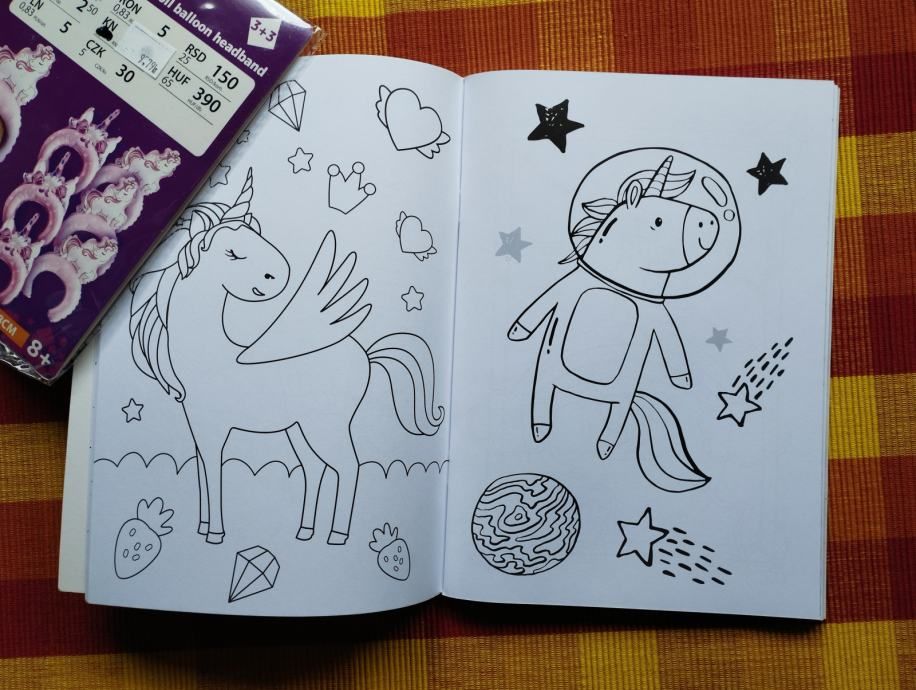unicorn / jednorog bojanka - slika 4