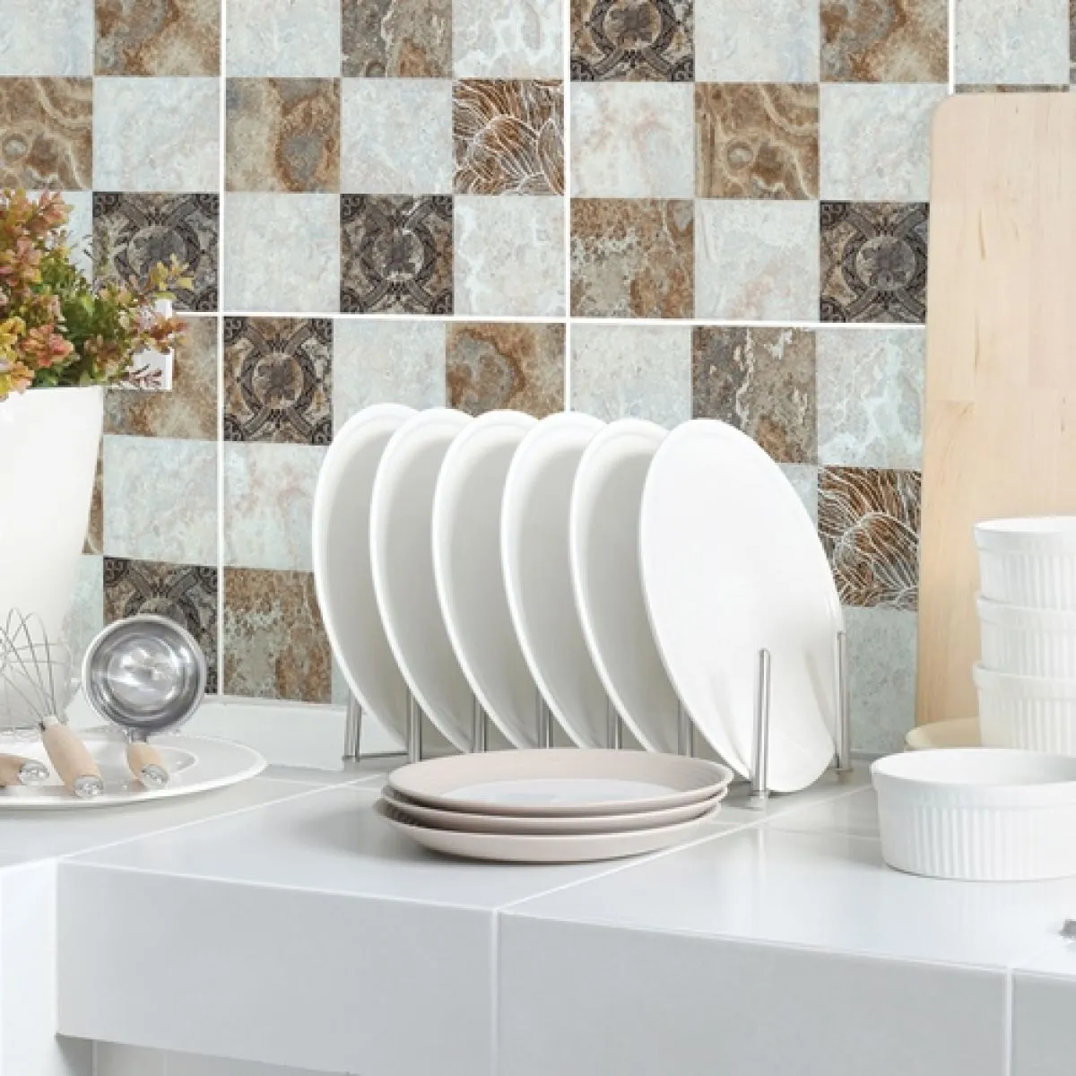 (6kom paket) 3d zidni pvc mozaik panel - samoljepljivo mod. 3506 - slika 3