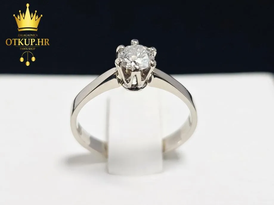 ZLATNI PRSTEN S DIJAMANTOM 0.35ct 14K / R1, RATE ! - Zagreb