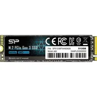 SSD 512GB Silicon Power A60, M.2 NVMe, PCIe Gen3x4, 2200/1600 MB/s, SP512GBP34A60M28 - Zagreb
