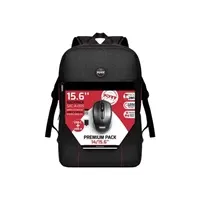 Ruksak za laptope do 15.6" PORT Preminum crni + bežični miš P/N: port-pack-501901 - Zagreb