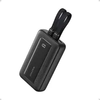 Anker Zolo Powerbank 10.000 mAh, 30W sa ugrađenim USB-C + Lightning kablovima, crni - Zagreb