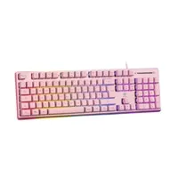 Tipkovnica DELTACO GAMING PK75 RGB keyboard, 105 keys, membrane switch, USB, pink/RGB - Zagreb