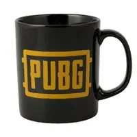 jinx pubg logo mug black/orange - slika 1