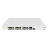 MikroTik Cloud Router Switch CRS328-24P-4S+RM, 512MB RAM, 24×G-LAN (all PoE-out), 4xSFP+, RouterOS L5/SwitchOS (dual boot), 1U rackmount, 500W PSU - Zagreb