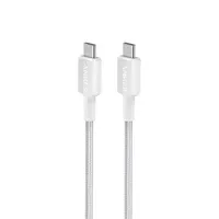anker 322 kabel usb-c to usb-c pleteni, 1,8m bijeli - slika 1