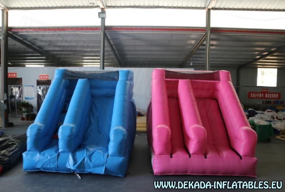 mini rozi tobogan na napuhavanje - 3m x 3m x 2.8m - slika 2