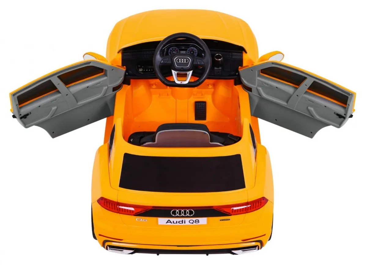 licencirani auto na akumulator audi q8 lift - žuti - slika 7