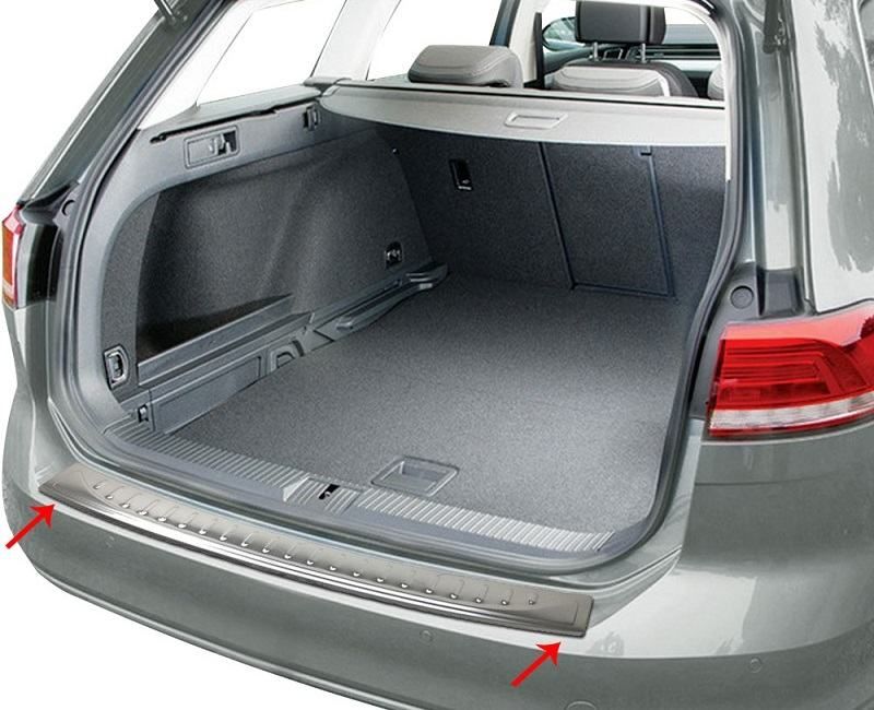 zaštitna-ukrasna lajsna zadnjeg branika za vw passat b6-b7-b8 - slika 4