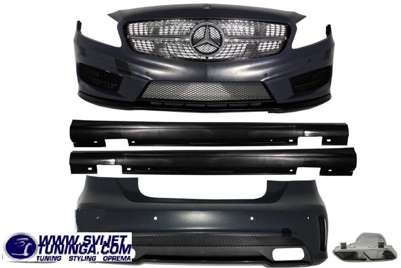 tuning za mercedes a klasa w176 od 2012- branici- pragovi-spoiler-a45 - slika 2