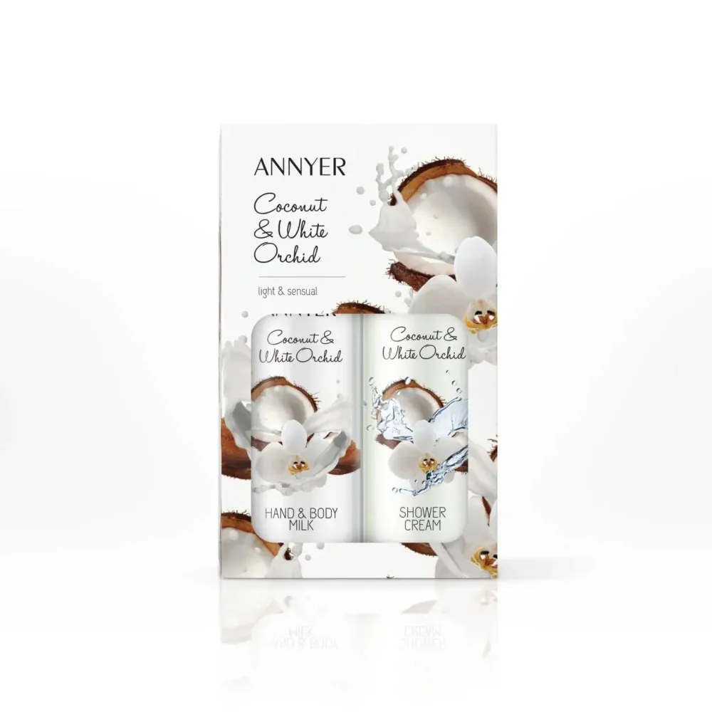 annyer poklon set kakao i bijela orhideja - slika 1