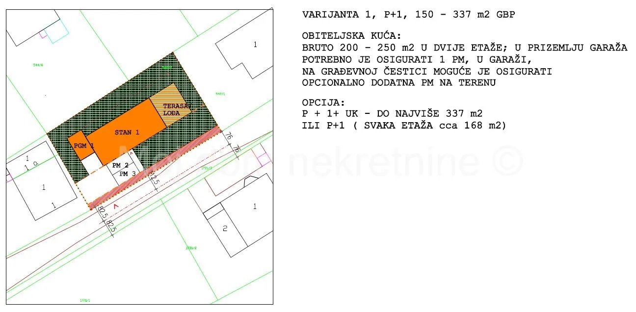 jazbina, građ. zemljište za izgradnju manje zgrade ili kuće, 565.2m2 - slika 6