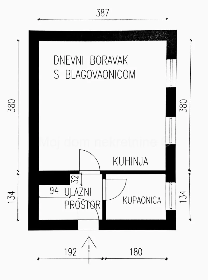 savica, namještena garsonijera, nkp 21.12m2 - slika 11