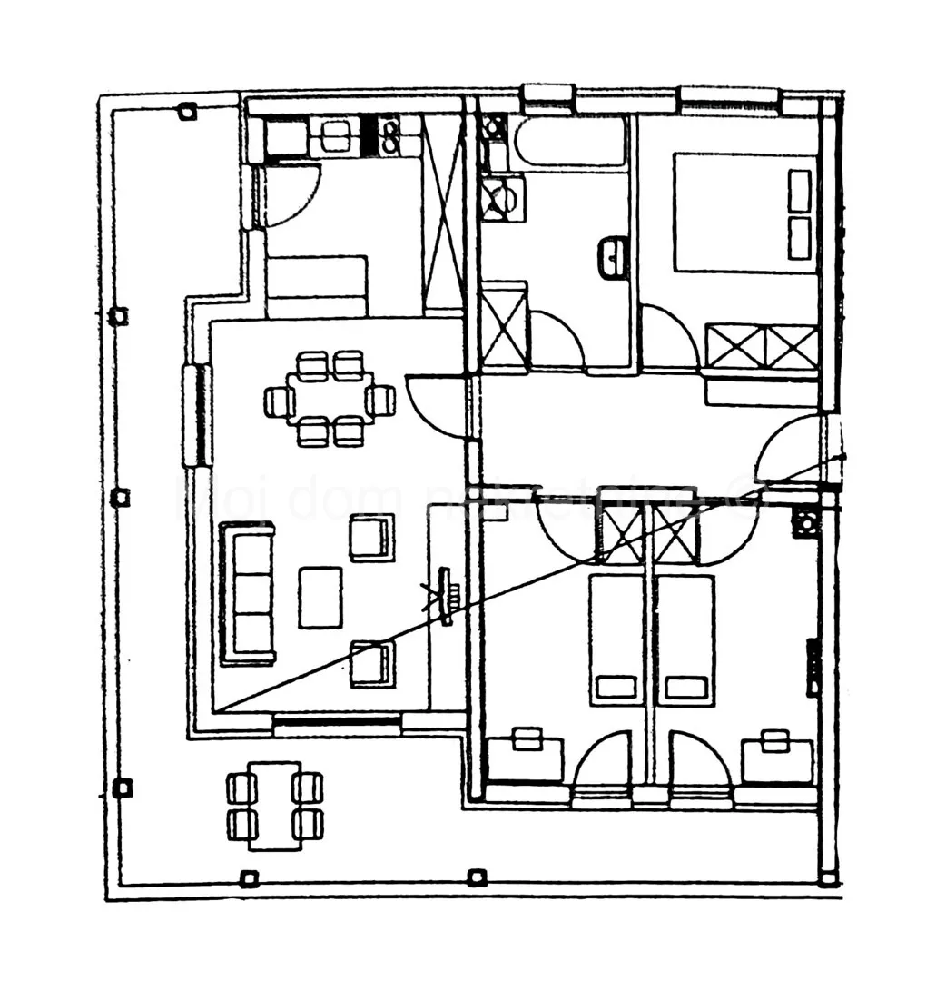 dugo selo, kopčevec, prostran 4 soban stan s terasom, 94.66m², pm - slika 14