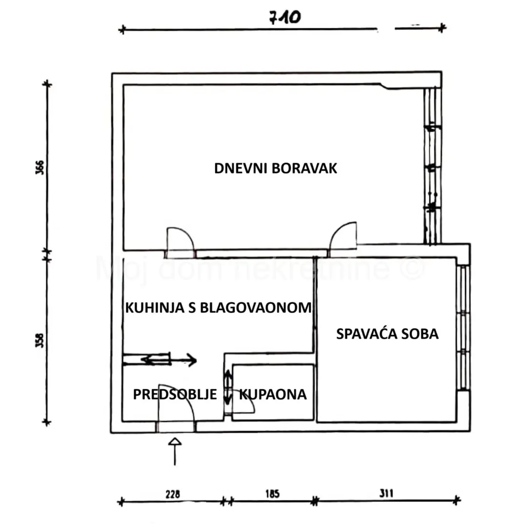 g. dubrava, stud. grad, 2 soban stan, 47.44m2 - slika 11