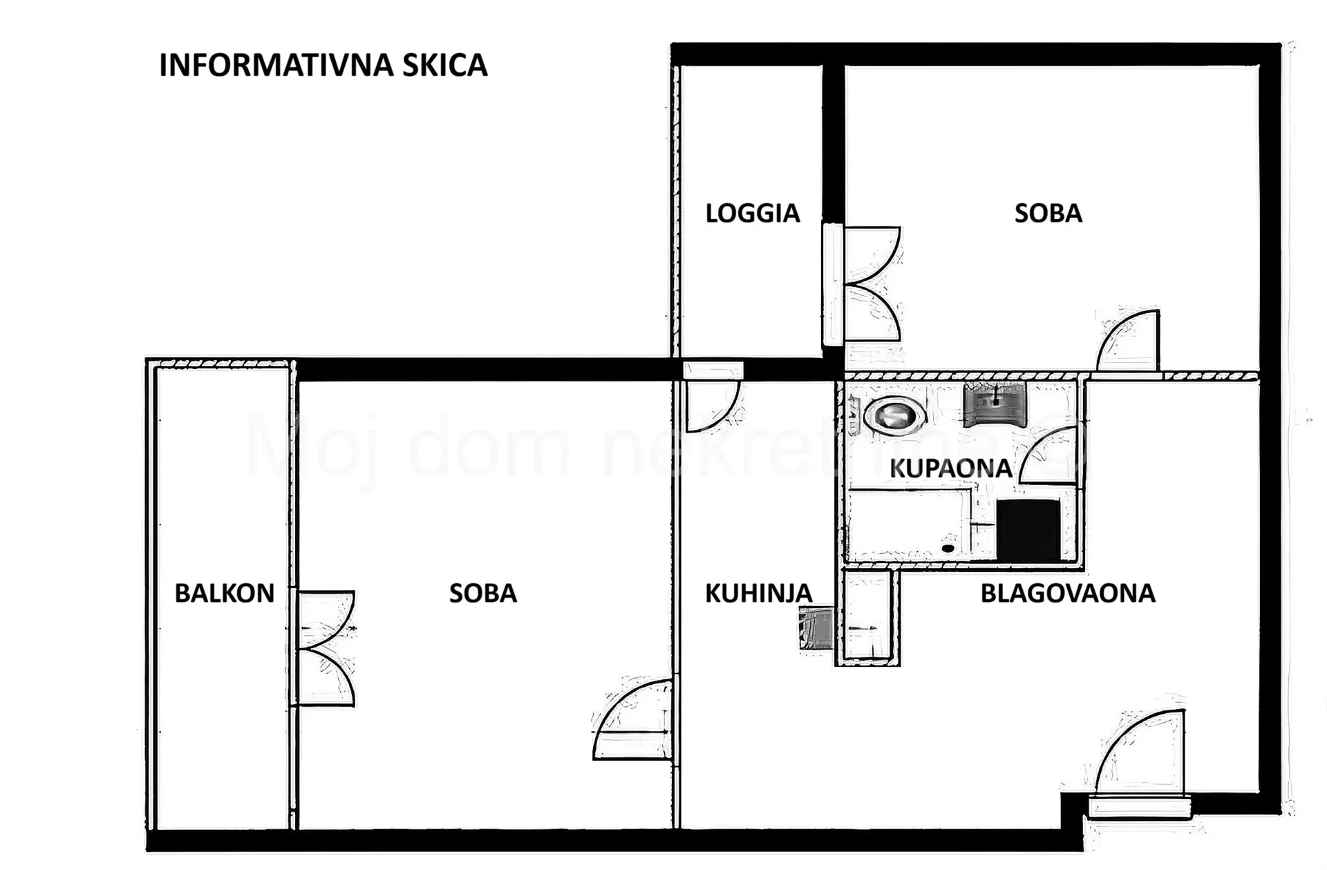 sesvete, selčina, 2-soban stan s balkonom i loggiom, nkp 59.87m2 - slika 8