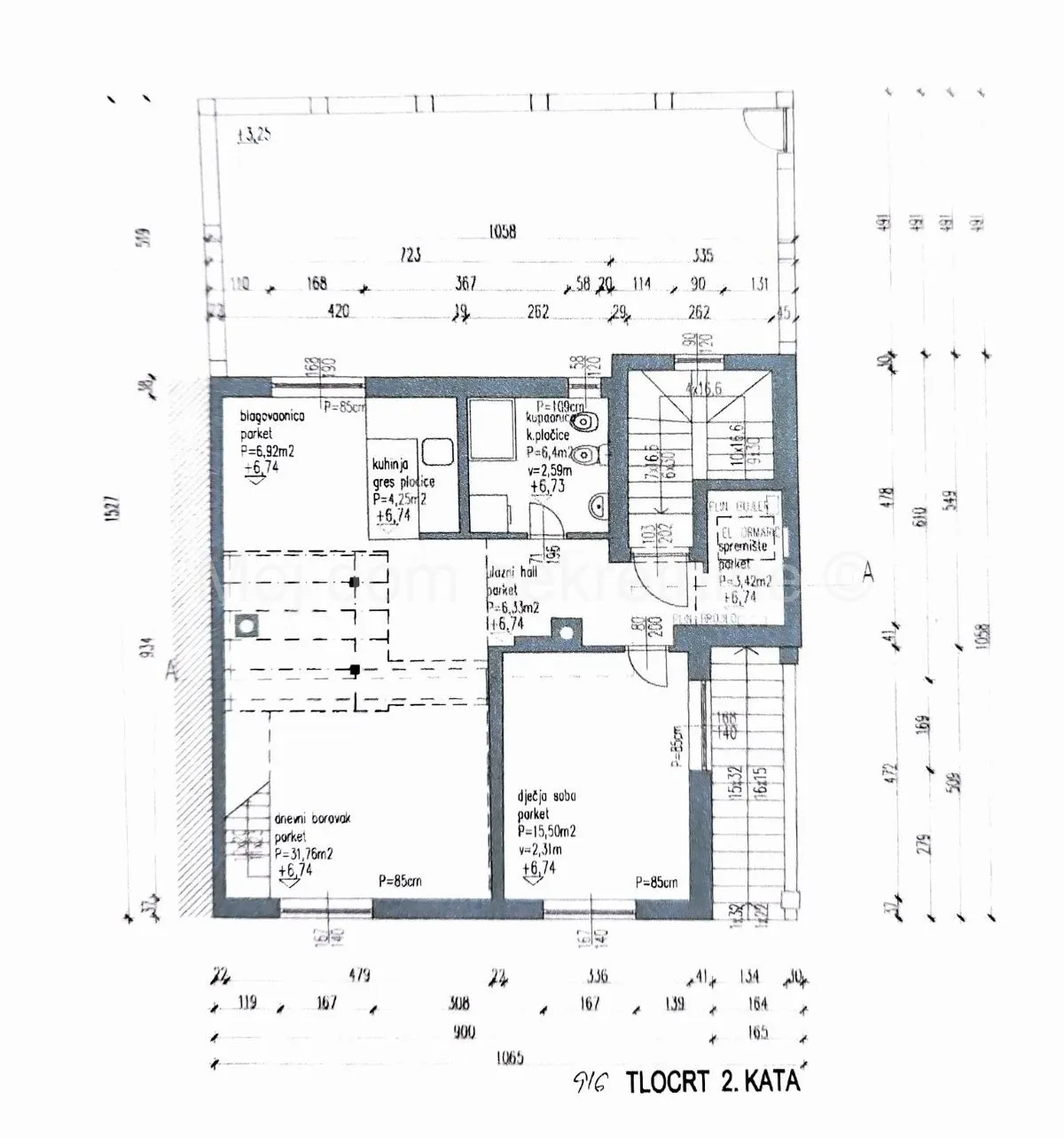 maksimir, bl.kvatrića, kuća katnica, terasa, parking, 383,61m2 - slika 9