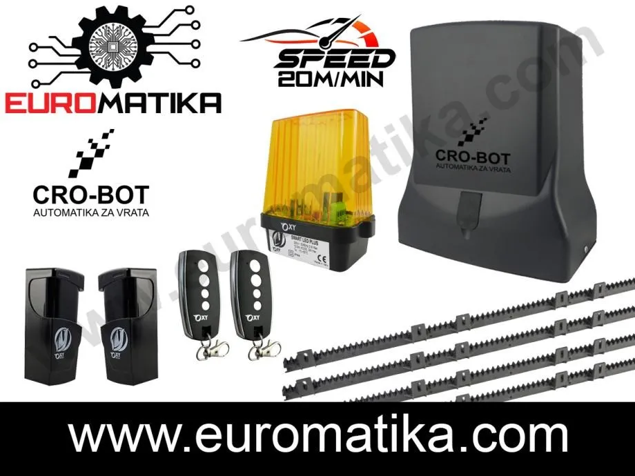 Motor za klizna vrata ogradu lesu portun kapiju alu CROBOT 400 FAST - Split