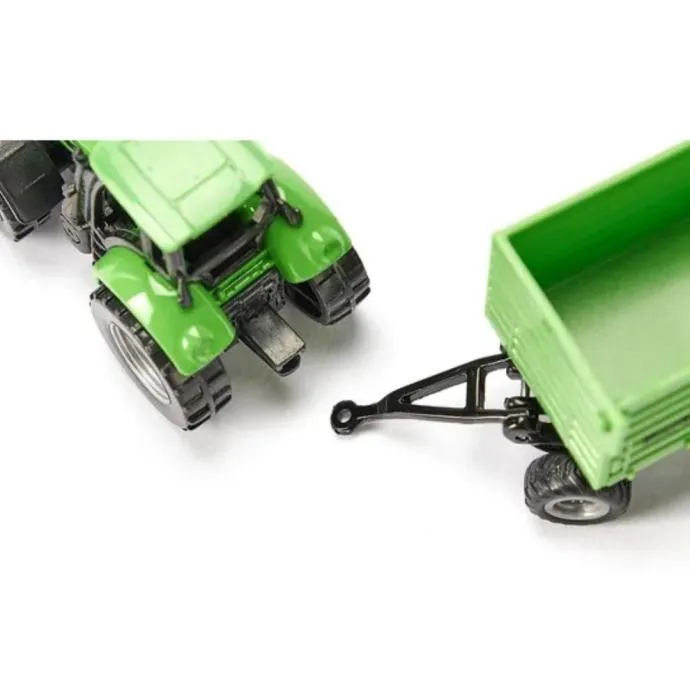 siku deutz-fahr traktor sa fortuna 4-osovinskom prikolicom - slika 3
