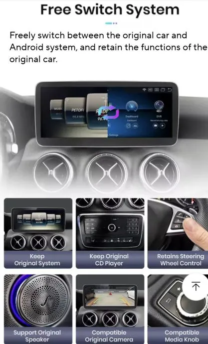 mercedes a klasa w176 2013-2018 original navigacija android multimedia - slika 18