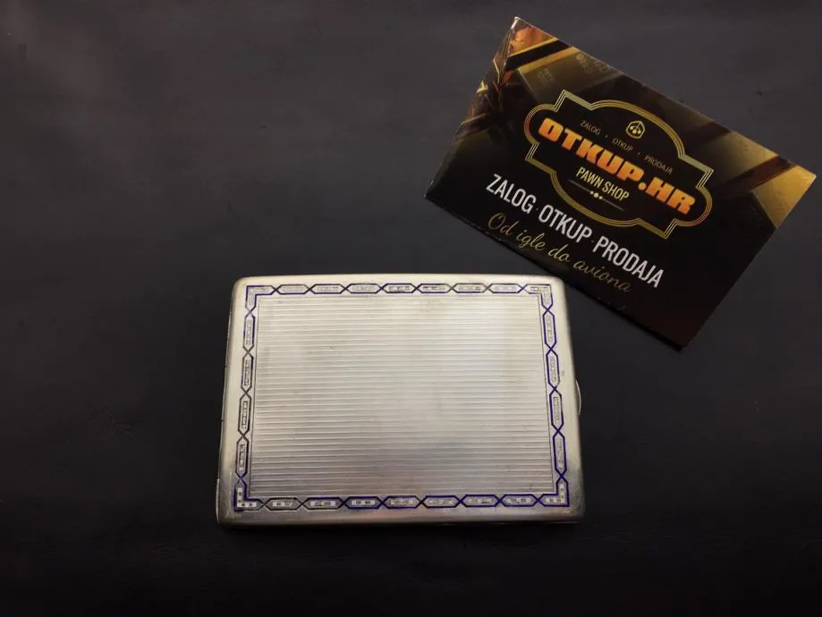vintage srebrna tabakera / r1, rate !! - slika 3