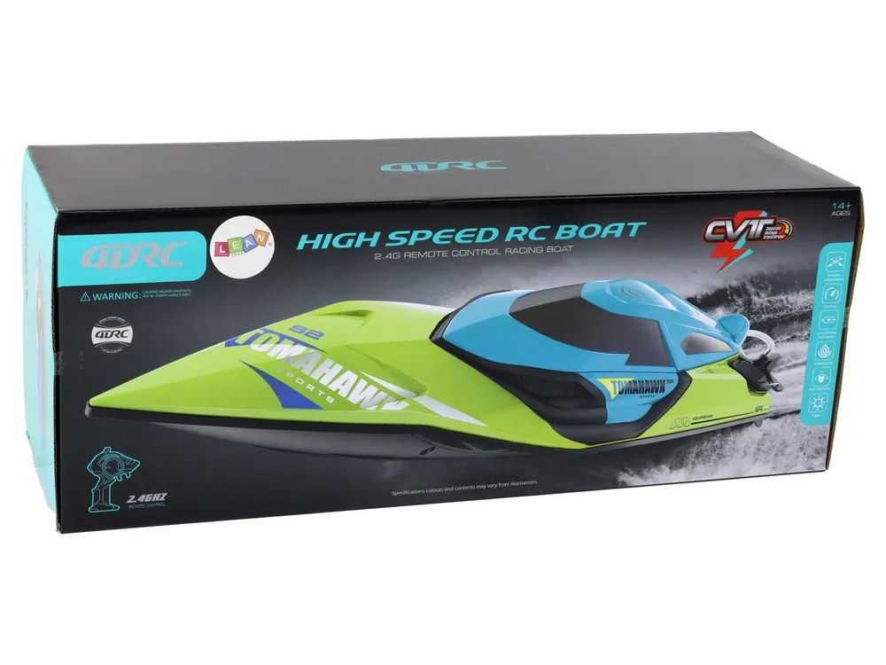 motorboat r/c 2.4g lights 30 km/h blue - slika 9