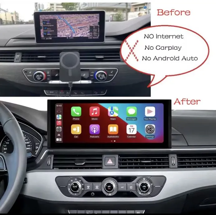 audi a4 a5 original android 12,3" multimedija carplay navigacija kamer - slika 9