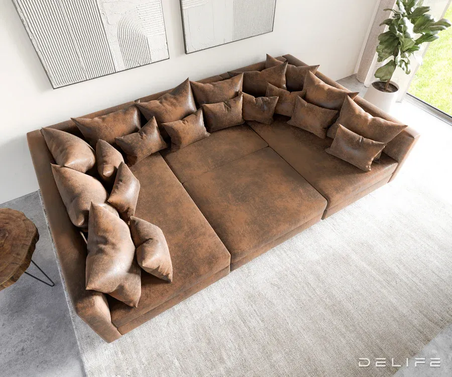 kutna garnitura clovis 300x185cm, materijal: mikrovelur - slika 5
