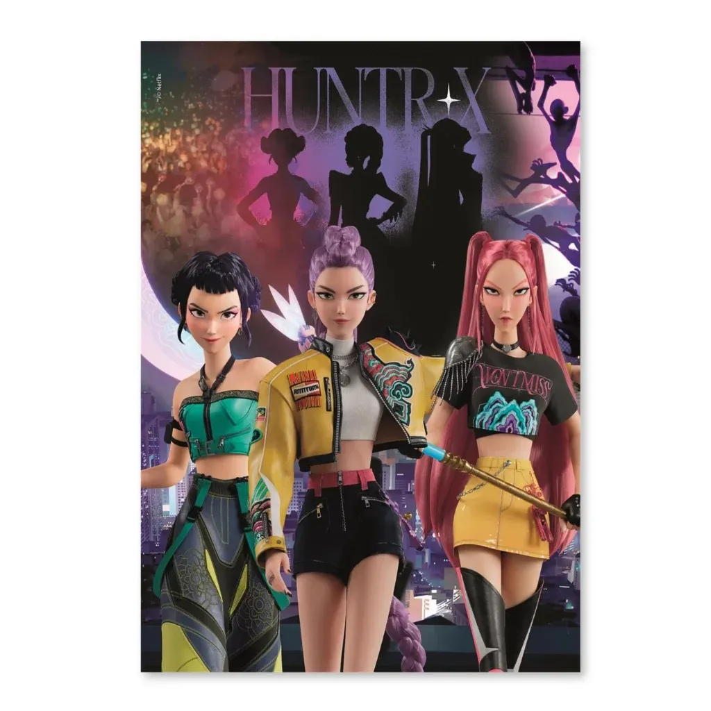 kpop demon hunters puzzle – night pulse, 500pcs - slika 2