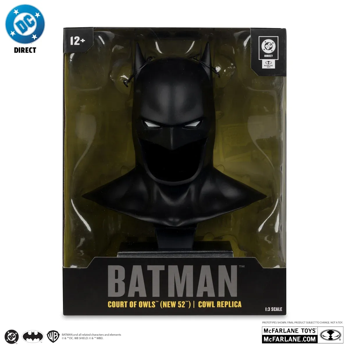 mcfarlane dc direct – batman (court of owls) cowl replica - slika 4